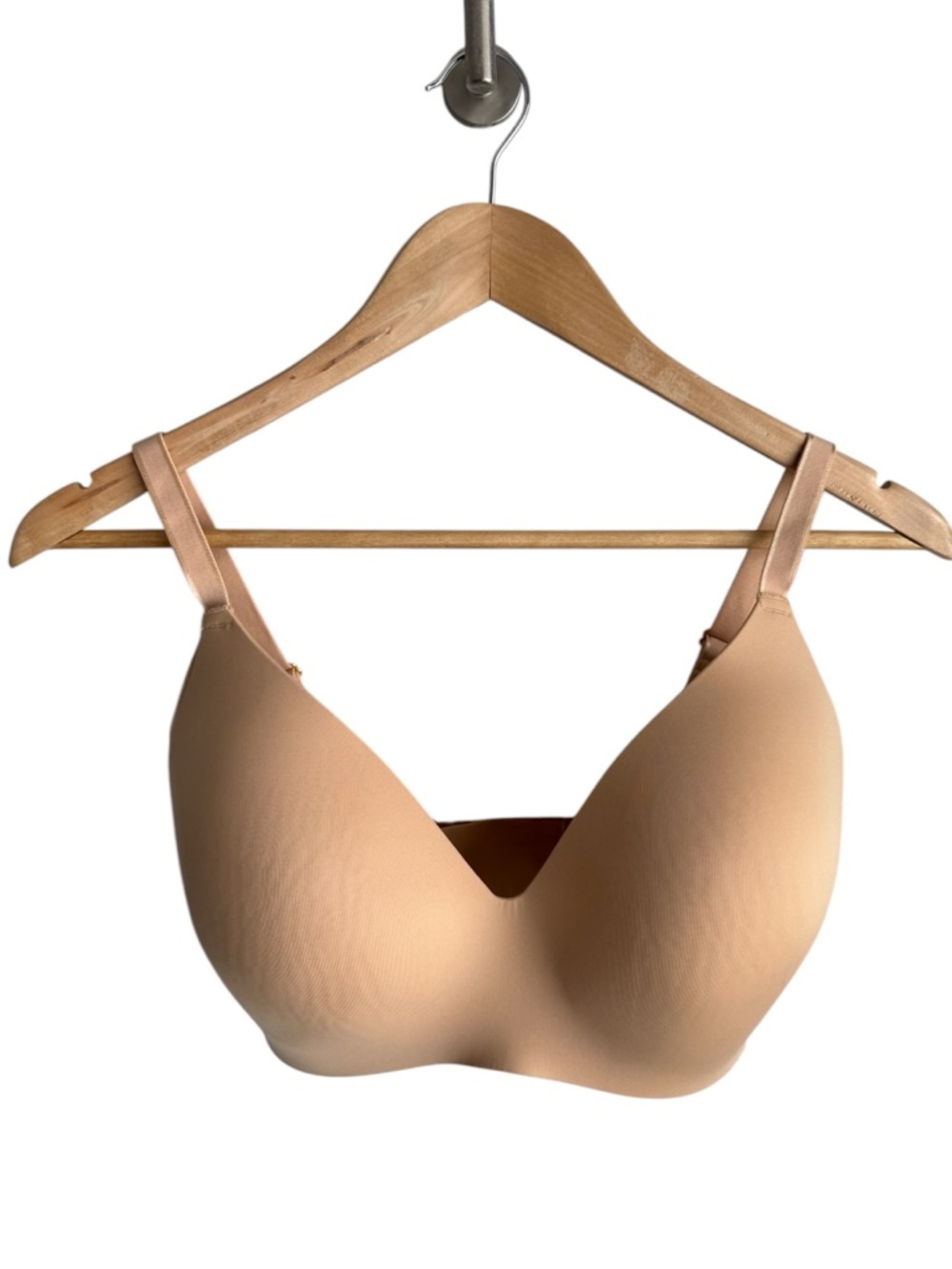 Knix WingWoman Wireless Bra Sz 6+ Beige Nude Molded Cups Adjustable Comfortable